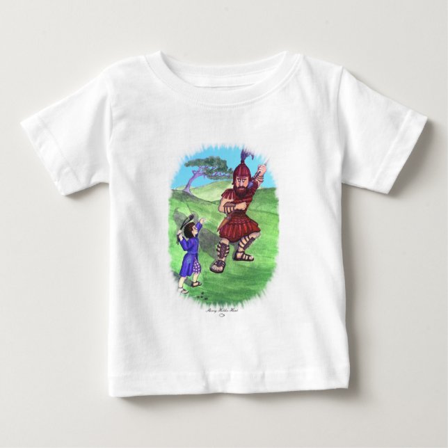 T-SHIRT POUR BÉBÉ DAVID ET GOLIATH (Devant)