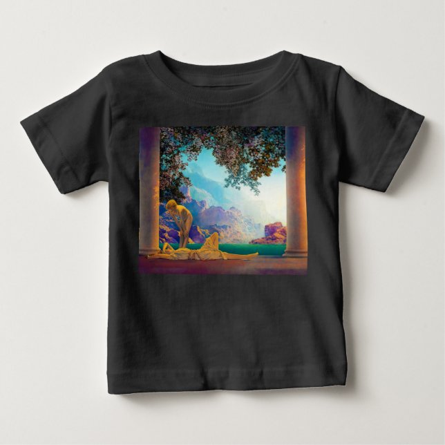 T-shirt Pour Bébé Daybreak, 1922 par Maxfield Parrish (Devant)
