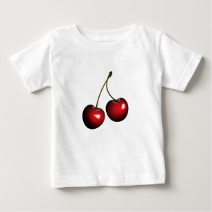 T-shirt pour bébé de bonbons cerises