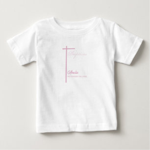 T-shirt Pour Bébé De la marraine pour le baptême d'une fille Personn