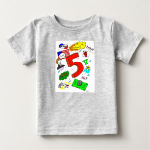 T-shirt Pour Bébé De l'ode à cinq rameper biologique pour nourrisson