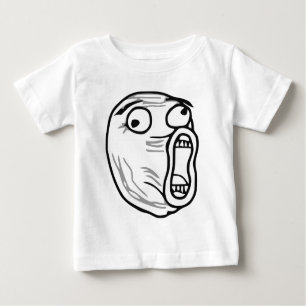 T-shirt Pour Bébé De LOL de rire visage bruyant Meme de rage