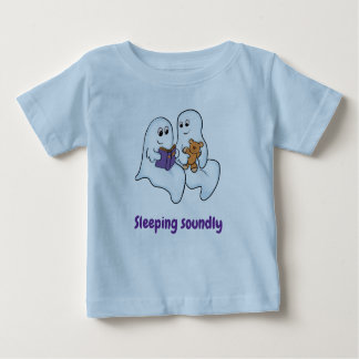 T-shirt Pour Bébé De mignons fantômes lisant ensemble à Halloween