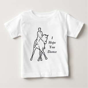 T-shirt Pour Bébé De passage de cheval de dressage demi - espoir d'I