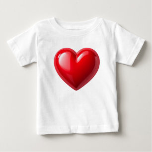 T-shirt Pour Bébé "Débordement de coeur : une symphonie d'amour"