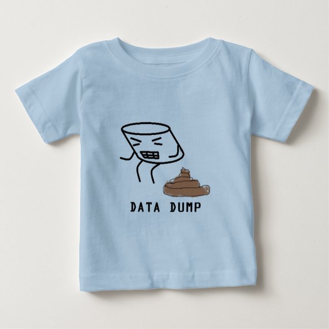 T-shirt Pour Bébé Décharge de données (Devant)