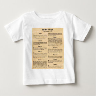 T-shirt Pour Bébé Déclaration des droits des États-Unis