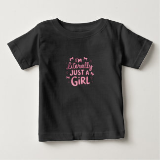 T-shirt Pour Bébé "Déclaration rose joueuse"