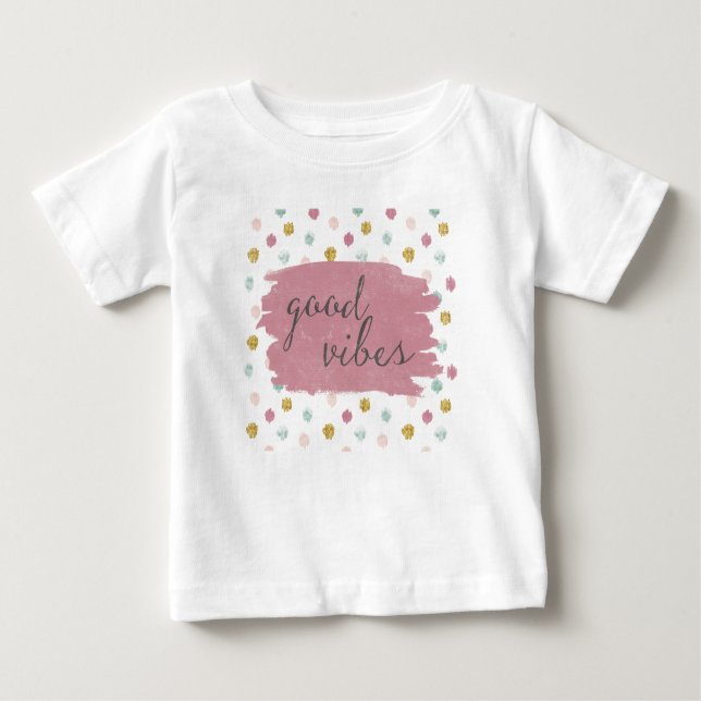 T-shirt Pour Bébé Deco mou IV | Good Vibes (Devant)