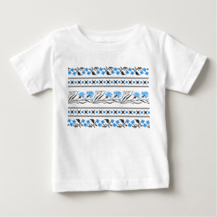 T-shirt Pour Bébé Décor croix de Cornflower bleu