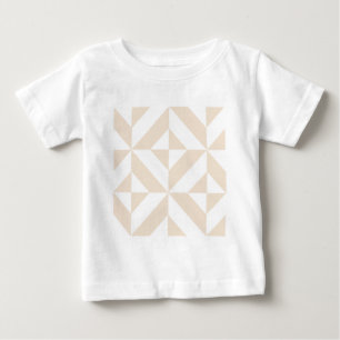T-shirt Pour Bébé Décor géométrique beige clair Motif