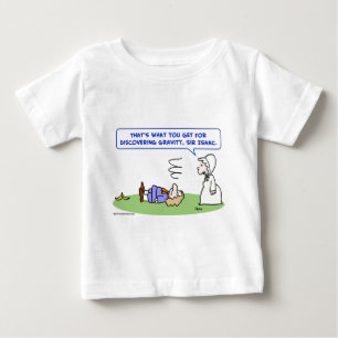 T-shirt Pour Bébé découverte de gravité de monsieur Isaac Newton d
