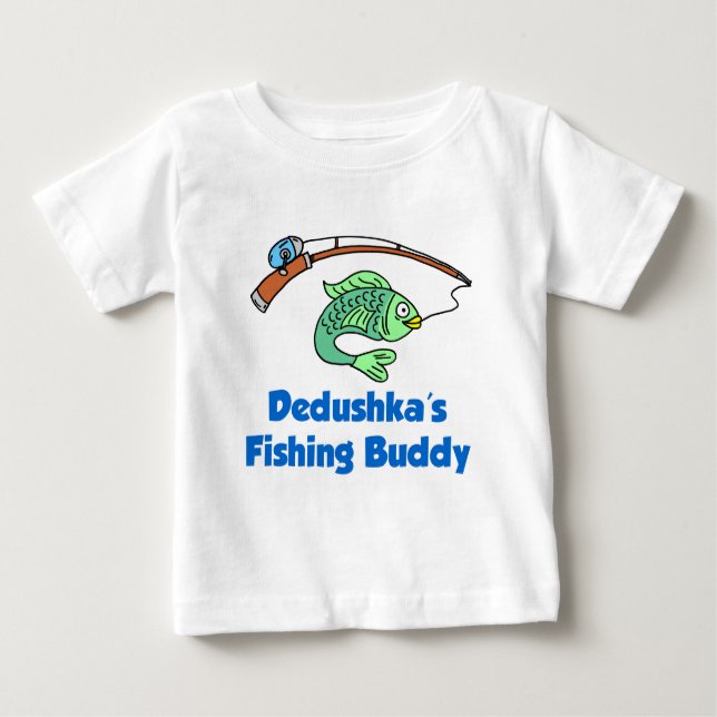 T-shirt Pour Bébé Dedushka Fishing Buddy (Devant)