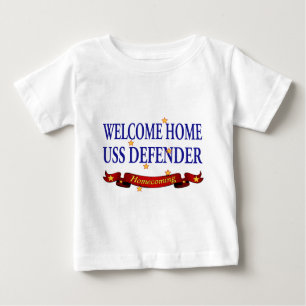 T-shirt Pour Bébé Défenseur à la maison bienvenu d'USS