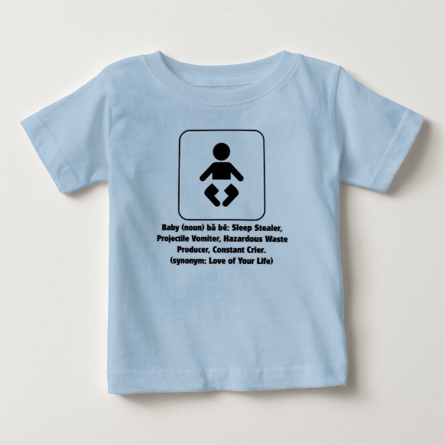 T-shirt Pour Bébé Définition de bébé (Devant)