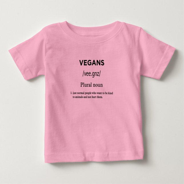 T-shirt Pour Bébé définition végétarienne (Devant)