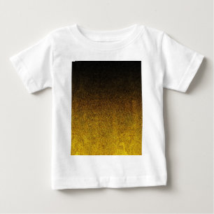 T-shirt Pour Bébé Dégradé de Parties scintillant jaune et noire