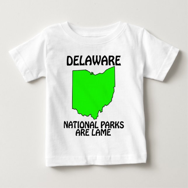 T-shirt Pour Bébé Delaware - Les parcs nationaux sont lames (Devant)