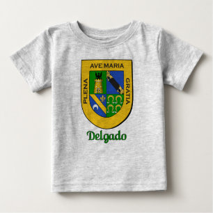 T-shirt Pour Bébé Delgado Family Shield Infant Creeper organique