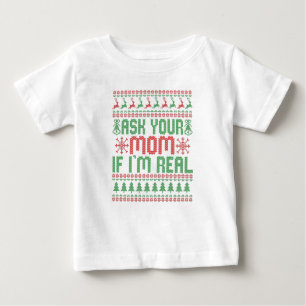 T-shirt Pour Bébé Demandez à votre maman si je suis vraiment drôle N