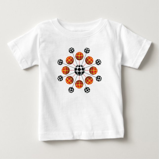T-shirt Pour Bébé Démarrage 3D Retro Mod (Devant)