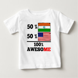 T-shirt Pour Bébé Demi d'Américain à moitié indien