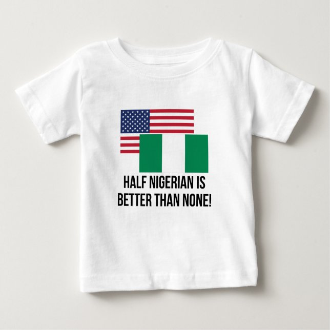 T-shirt Pour Bébé Demi de nigérien est meilleur qu'aucun (Devant)