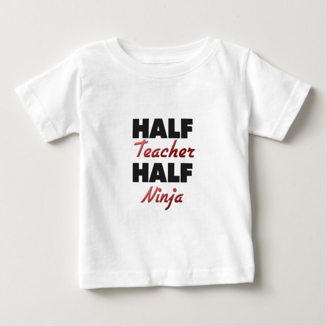 T-shirt Pour Bébé Demi de professeur demi de Ninja (Devant)