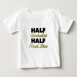 T-shirt Pour Bébé Demi de vedette du rock de demi de herboriste