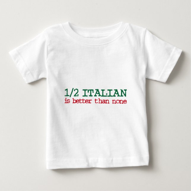 T-shirt Pour Bébé Demi-italien (Devant)
