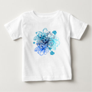 T-shirt Pour Bébé Dentelle de Wahin Orchidée hawaïenne