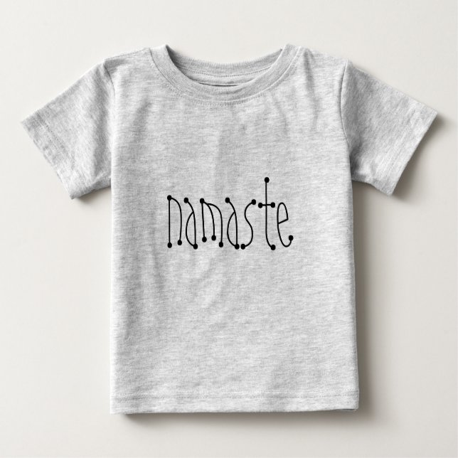 T-shirt Pour Bébé Déposeur de namaste biologique pour nourrissons 6  (Devant)