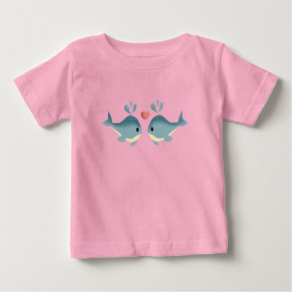 T-shirt Pour Bébé des baleines boit