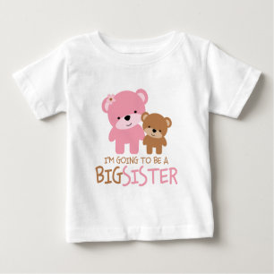 T-shirt Pour Bébé Des ours "je vais être une grande soeur "