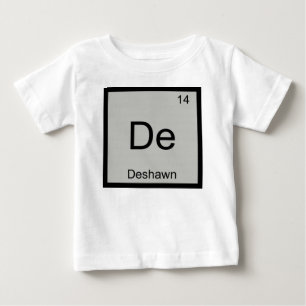 T-shirt Pour Bébé Deshawn Nom Chimie Élément Tableau Périodique