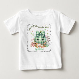 T-shirt Pour Bébé Design Citrouille Halloween, personnalisable