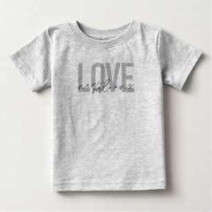 T-shirt Pour Bébé Design cool simple, urbain et moderne Aimer La Nou