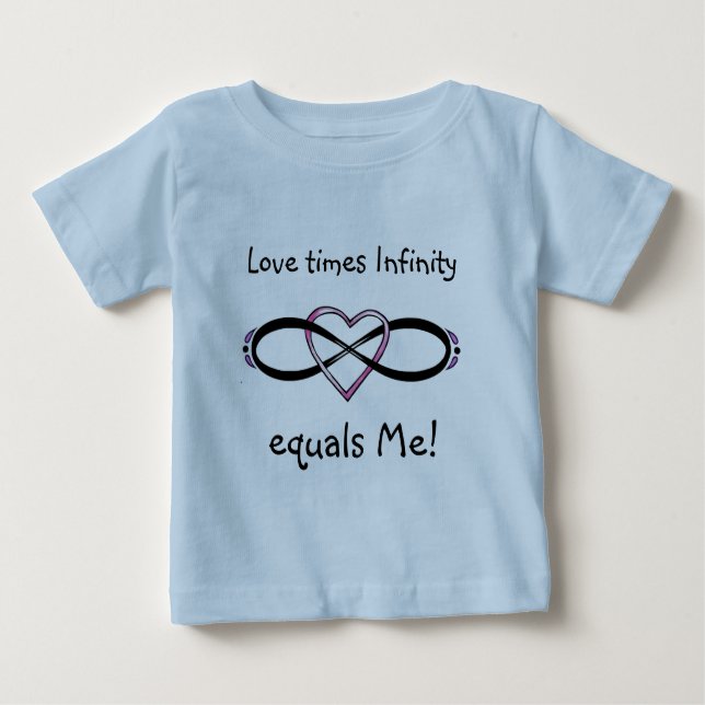 T-shirt Pour Bébé Design d'amour infini (Devant)