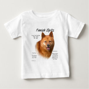 T-shirt Pour Bébé Design d'histoire des spitz finlandais