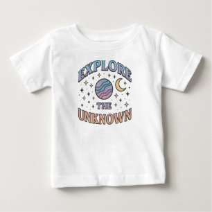 T-shirt Pour Bébé Design esthétique de la typographie cosmique