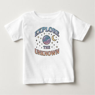 T-shirt Pour Bébé Design esthétique de la typographie cosmique