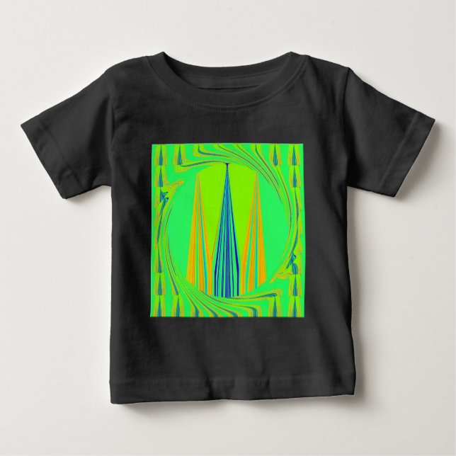T-shirt Pour Bébé Design géométrique Edgy (Devant)