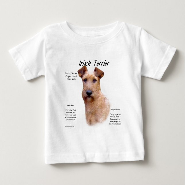 T-shirt Pour Bébé Design historique du Terrier irlandais (Devant)