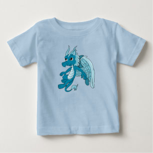 T-shirt Pour Bébé Dessin animé Blue Dragon