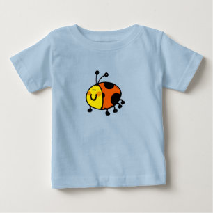 T-shirt Pour Bébé Dessin animé de coccinelle mignonne