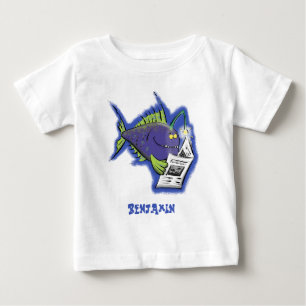 T-shirt Pour Bébé Dessin animé drôle de baudroie
