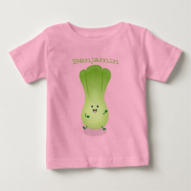 T-shirt Pour Bébé dessin animé mignon de bok choy (Devant)