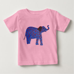 T-shirt Pour Bébé Dessin bleu Eléphant Tutu Bodysuit
