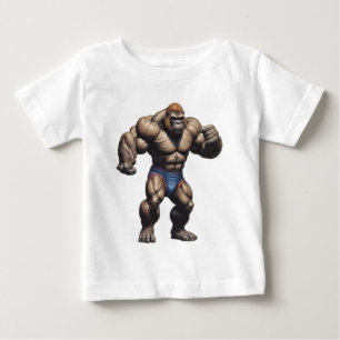 T-shirt Pour Bébé Dessin de bande dessinée Pop Art de gorille cultur
