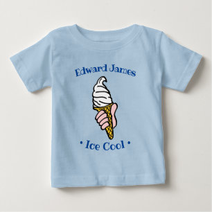 T-shirt Pour Bébé Dessin de conception de la glace pour personnalise